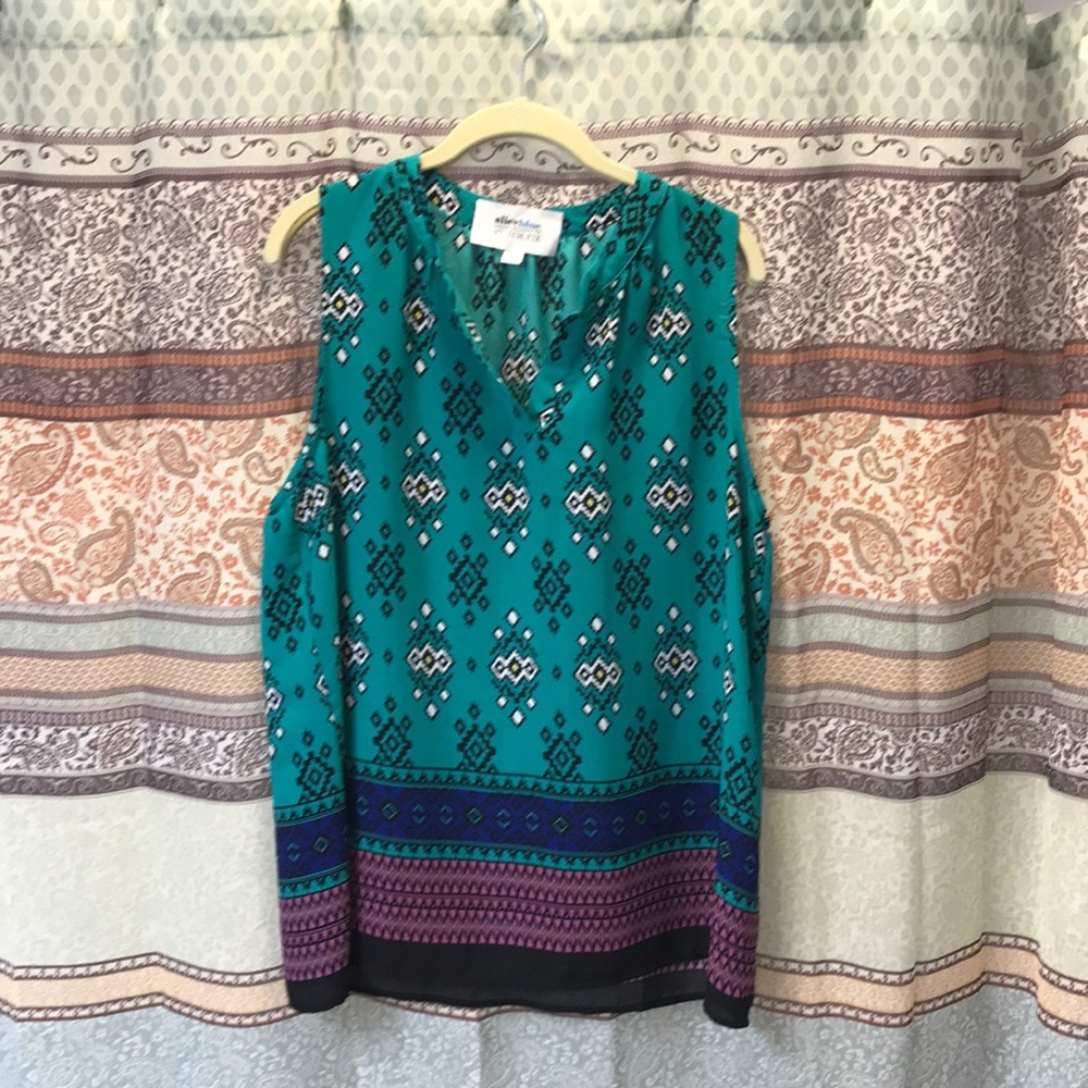 Alice Blue for Stitch Fix Dressy Tribal Tank Sz XL